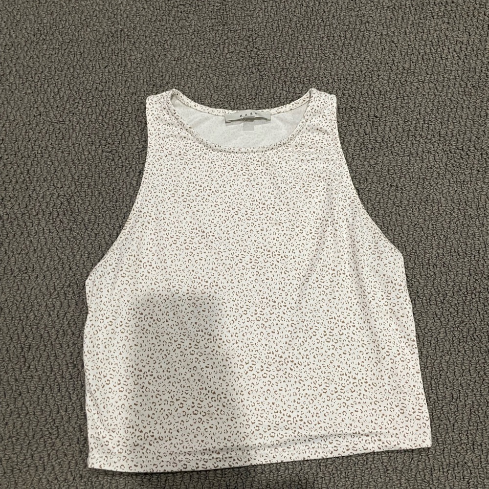 Cheetah print tank top!